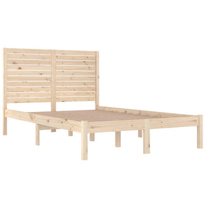 vidaXL Solid Wood Bed 120x190 cm