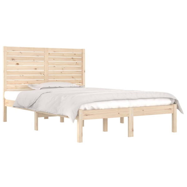 vidaXL Solid Wood Bed 140x190 cm