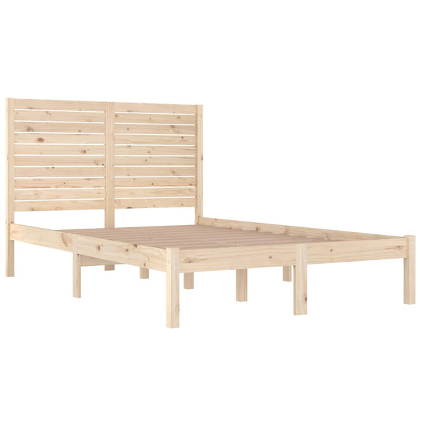 vidaXL Solid Wood Bed 140x190 cm