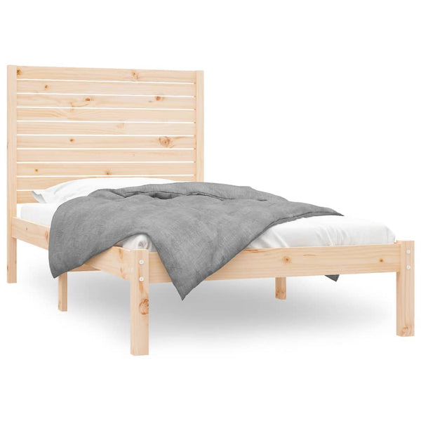 vidaXL Solid Wood Bed 90x200 cm