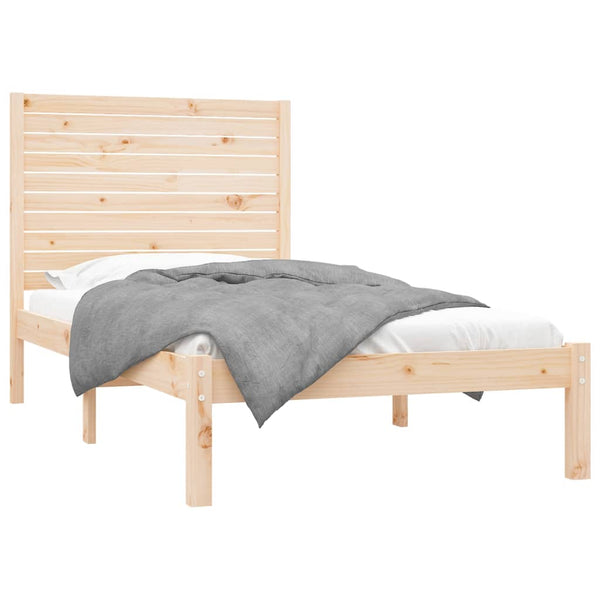 vidaXL Solid Wood Bed 90x200 cm