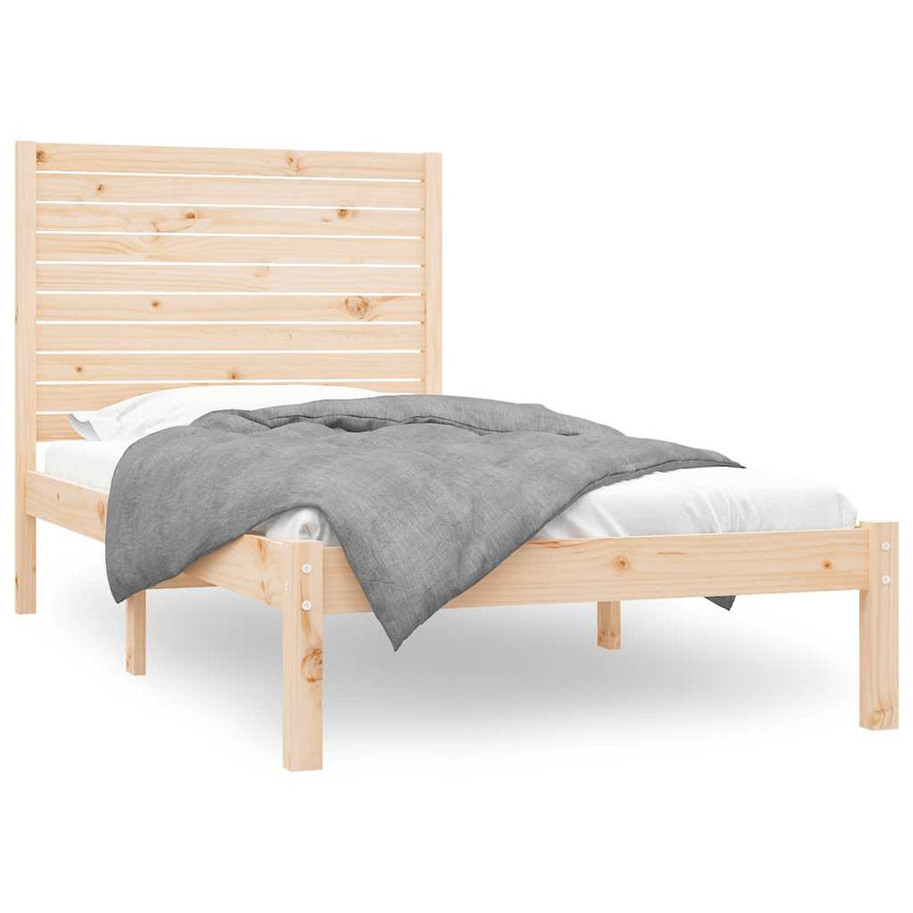 vidaXL Solid Wood Bed 100x200 cm