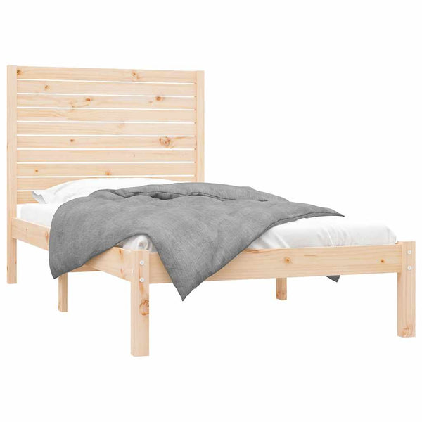 vidaXL Solid Wood Bed 100x200 cm