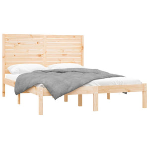 vidaXL Solid Wood Bed 120x200 cm