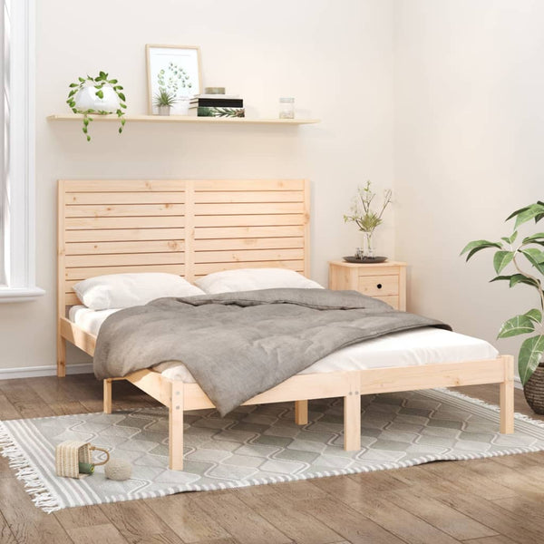 vidaXL Solid Wood Bed 140x200 cm