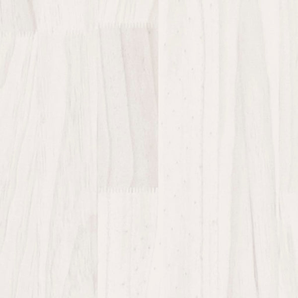 vidaXL Solid Wood Bed White 140x200 cm