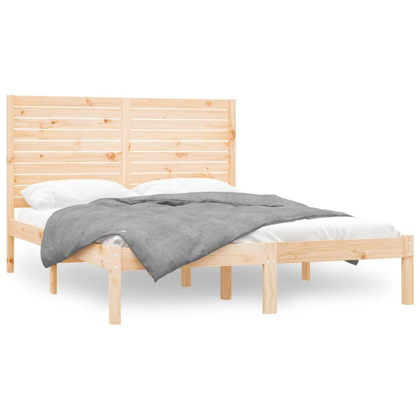 vidaXL Solid Wood Bed 160x200 cm