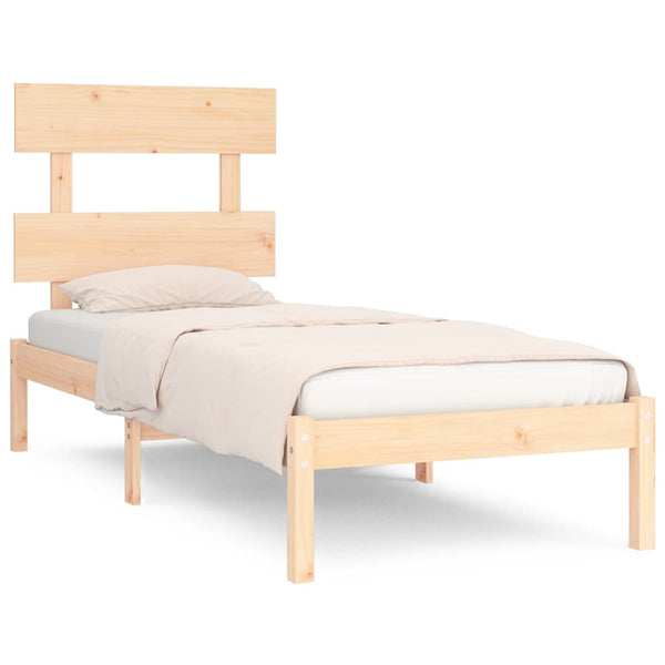 vidaXL Solid Wood Bed 90x190 cm