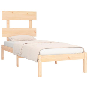 vidaXL Solid Wood Bed 90x190 cm