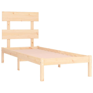 vidaXL Solid Wood Bed 90x190 cm