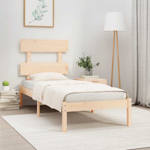 vidaXL Solid Wood Bed 90x190 cm
