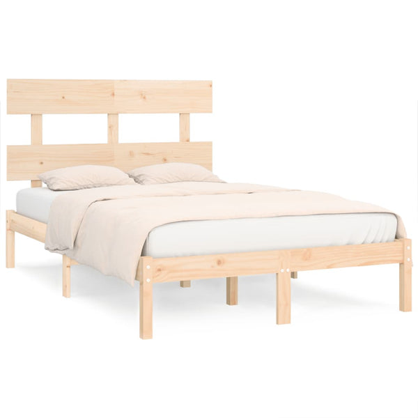 vidaXL Solid Wood Bed 120x190 cm