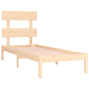 vidaXL Solid Wood Bed 90x200 cm