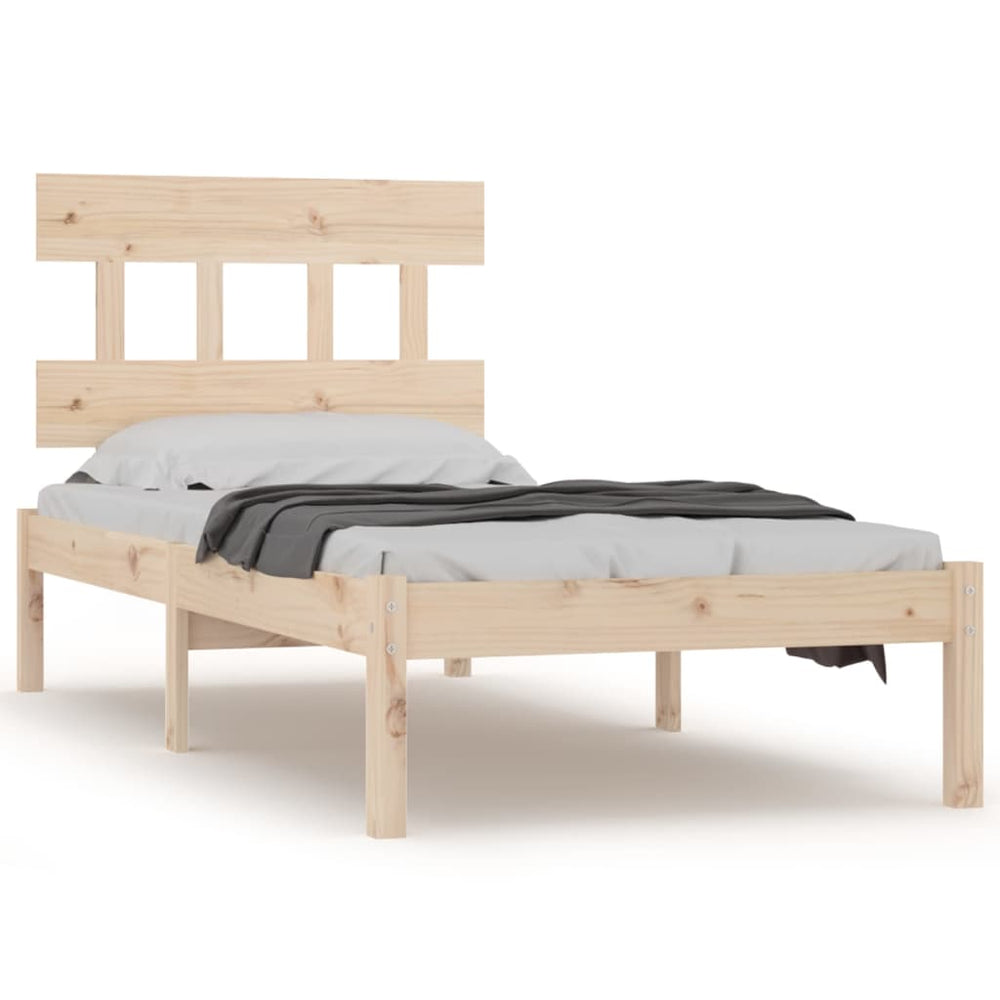 vidaXL Solid Wood Bed 90x190 cm