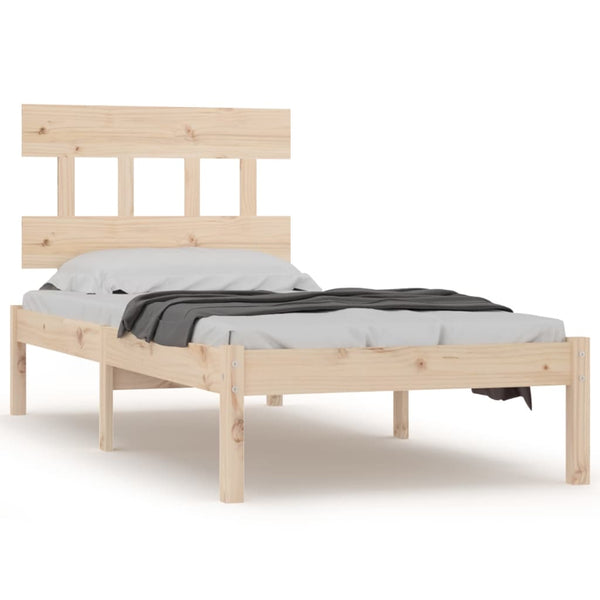 vidaXL Solid Wood Bed 90x190 cm