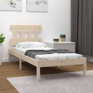 vidaXL Solid Wood Bed 90x190 cm