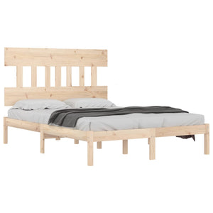 vidaXL Solid Wood Bed 120x190 cm
