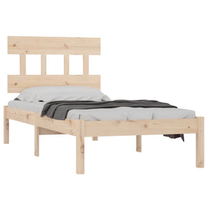 vidaXL Solid Wood Bed 90x200 cm