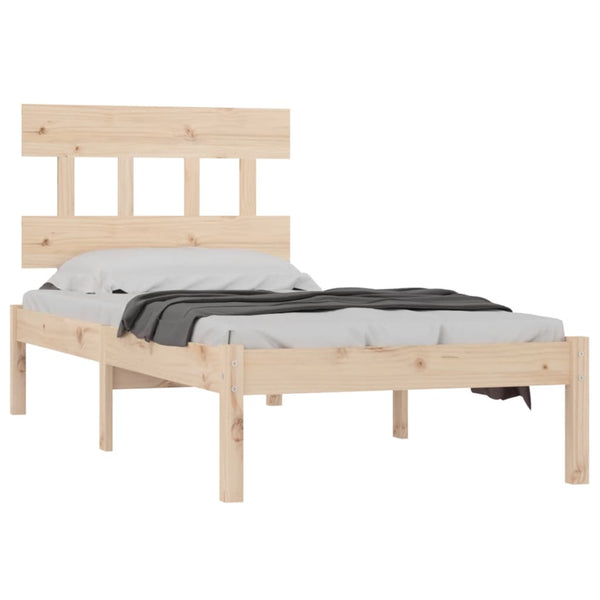 vidaXL Solid Wood Bed 90x200 cm