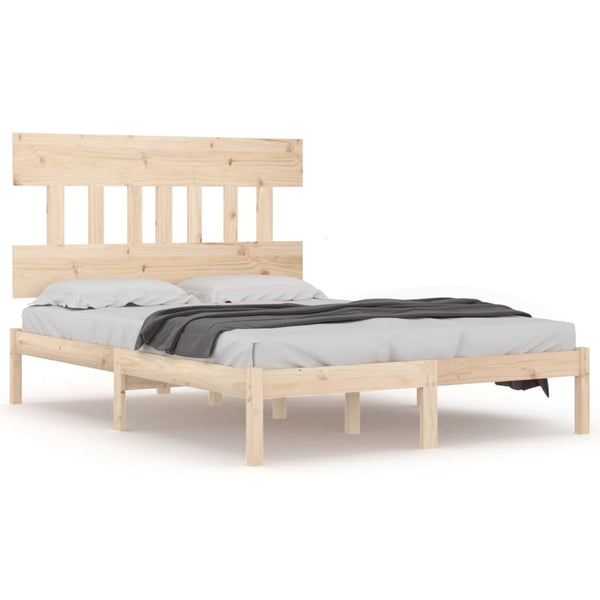 vidaXL Solid Wood Bed 120x200 cm