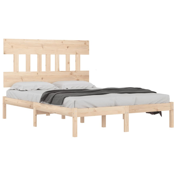vidaXL Solid Wood Bed 160x200 cm