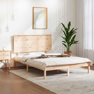 vidaXL Solid Wood Bed Frame without Mattress 140x200 cm Pine Wood