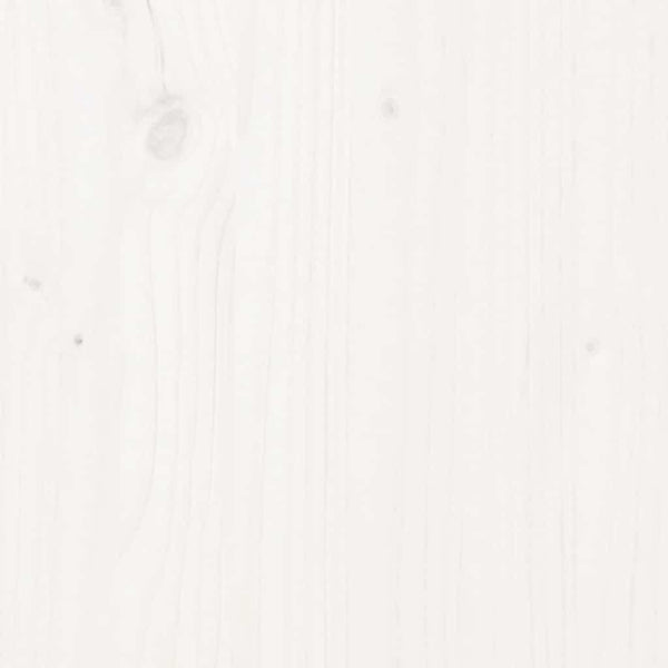 vidaXL Solid Wood Bed Frame White 140x200 cm Pine Wood (No Mattress)