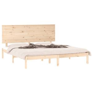 vidaXL Solid Wood Bed Frame without Mattress 200x200 cm Pine