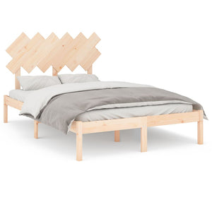 vidaXL Solid Wood Bed 120x190 cm