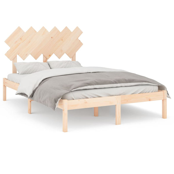 vidaXL Solid Wood Bed 120x190 cm