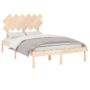 vidaXL Solid Wood Bed 120x190 cm