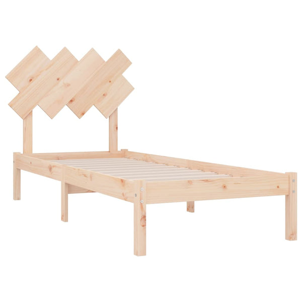 vidaXL Solid Wood Bed 90x200 cm