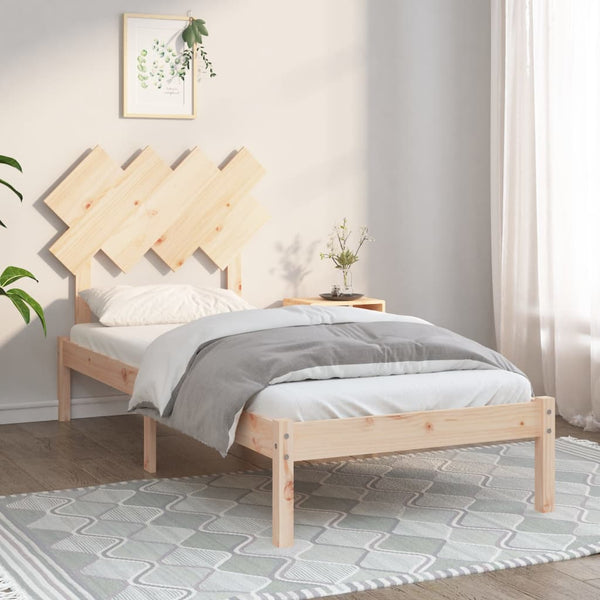 vidaXL Solid Wood Bed 90x200 cm