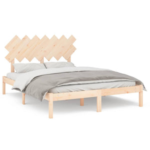 vidaXL Solid Wood Bed 150x200 cm