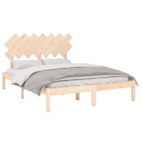 vidaXL Solid Wood Bed 150x200 cm