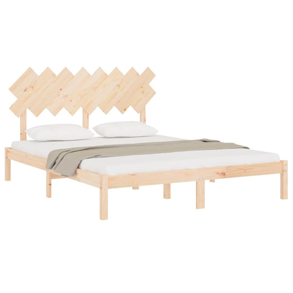 vidaXL Solid Wood Bed 160x200 cm