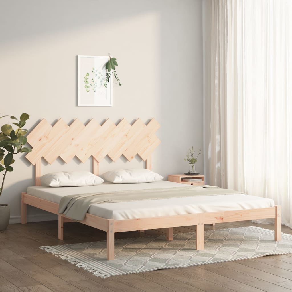 vidaXL Solid Wood Bed 160x200 cm