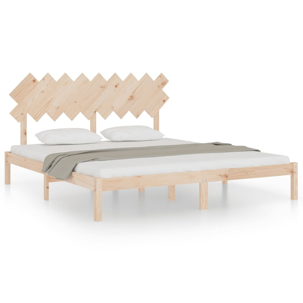 vidaXL Solid Wood Bed 180x200 cm
