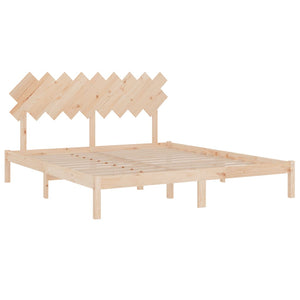 vidaXL Solid Wood Bed 180x200 cm