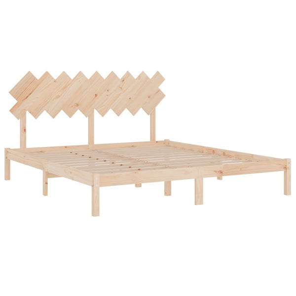 vidaXL Solid Wood Bed 180x200 cm