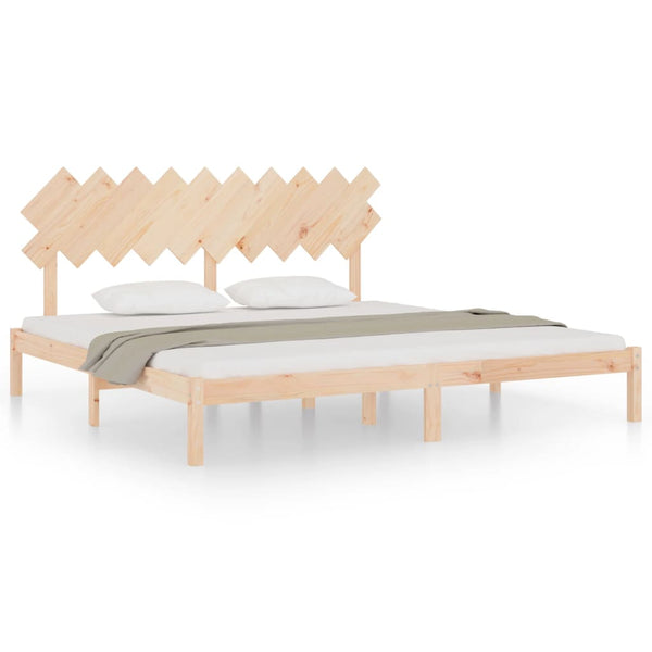 vidaXL Solid Wood Bed 200x200 cm