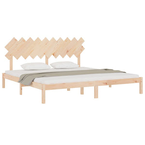 vidaXL Solid Wood Bed 200x200 cm