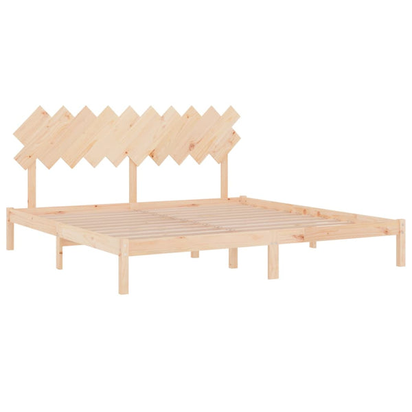 vidaXL Solid Wood Bed 200x200 cm