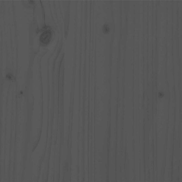 vidaXL Solid Wood Bed Grey Pine 200x200 cm