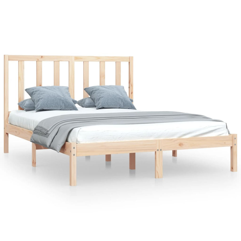 vidaXL Solid Wood Bed Frame without Mattress 120x200 cm Pinewood