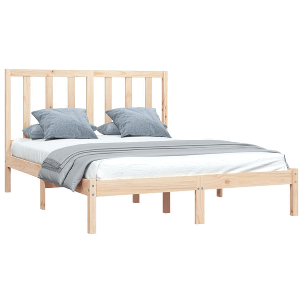 vidaXL Solid Wood Bed Frame without Mattress 120x200 cm Pinewood