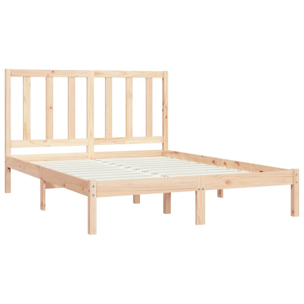 vidaXL Solid Wood Bed Frame without Mattress 120x200 cm Pinewood
