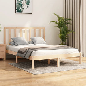 vidaXL Solid Wood Bed Frame without Mattress 120x200 cm Pinewood