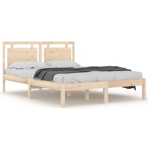 vidaXL Solid Wood Bed 120x190 cm