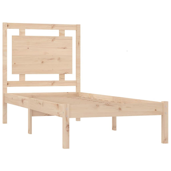 vidaXL Solid Wood Bed 100x200 cm